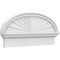Ekena Millwork Elliptical Sunburst Architectural Grade PVC Combination Pediment, 32"W x 14-7/8"H x 2-3/4"P PEDPC032X150ELL01 - alternate 1